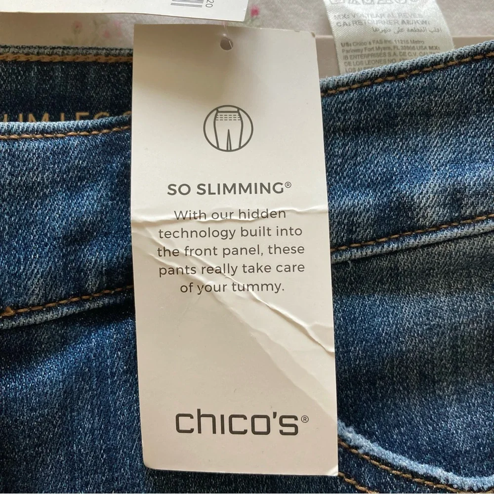 Chico's Girlfriend Slim Leg Crop Denim Jeans | NWT - Picture 7 of 10